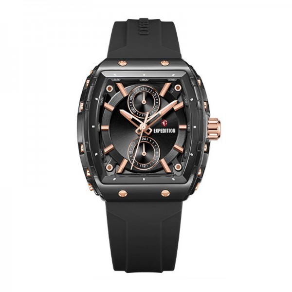 Expedition 6814 Rosegold Black Grey Rubber Lady MFRRGDGBA